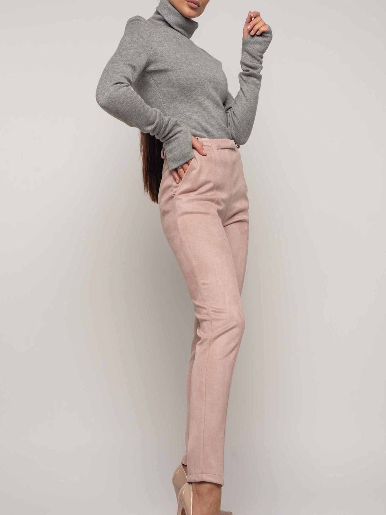 Повсякденні штани RiMari модель 30-1-75-18-pudra Фото