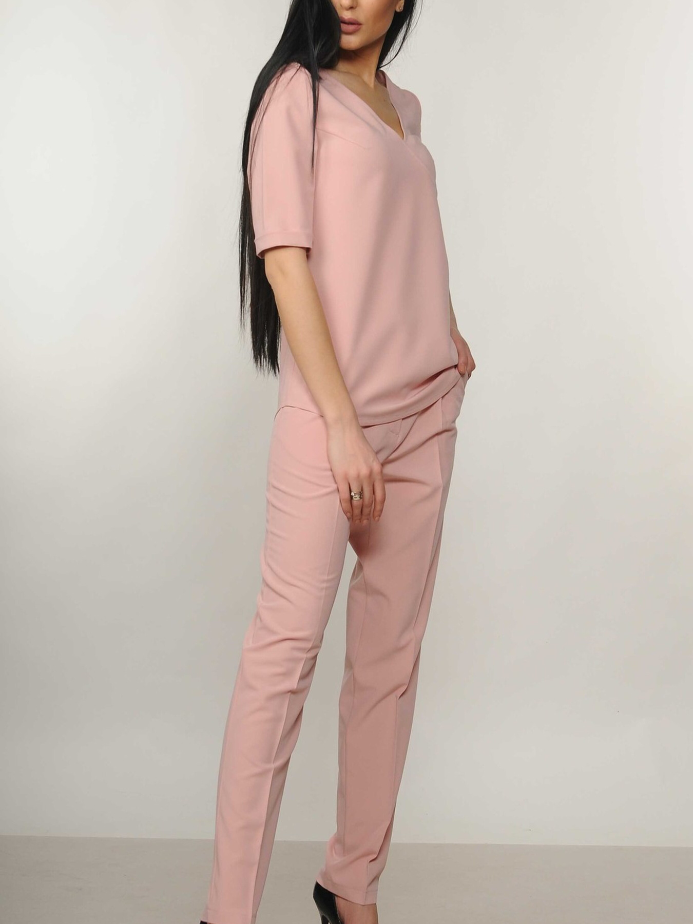 Повседневные штаны RiMari модель 5-1-34-19-pudra Фото