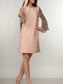 Платье мини RiMari модель 14-1-06-19-pudra Фото