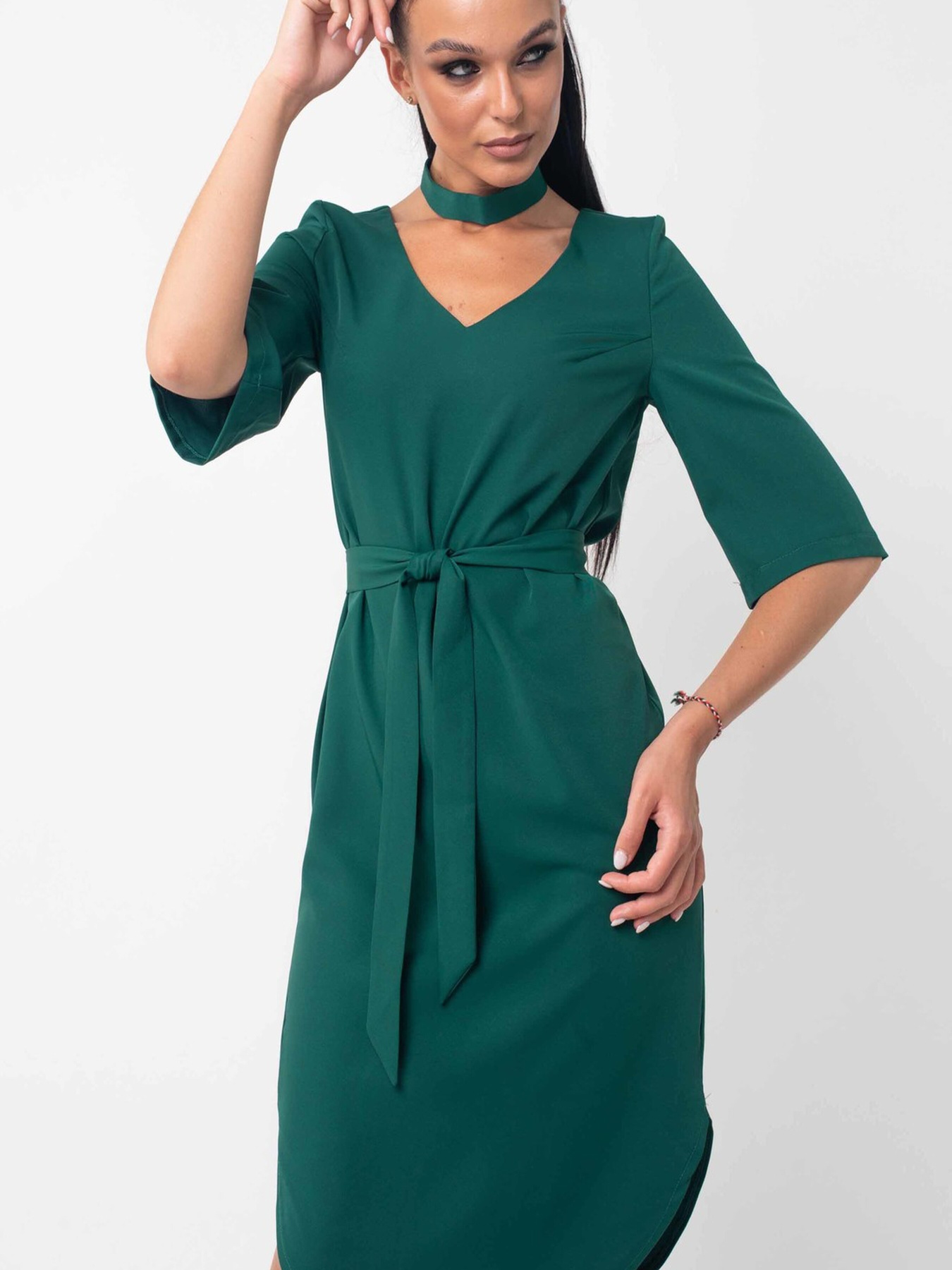 Платье миди RiMari модель 5-1-01-19-smaragdovij Фото