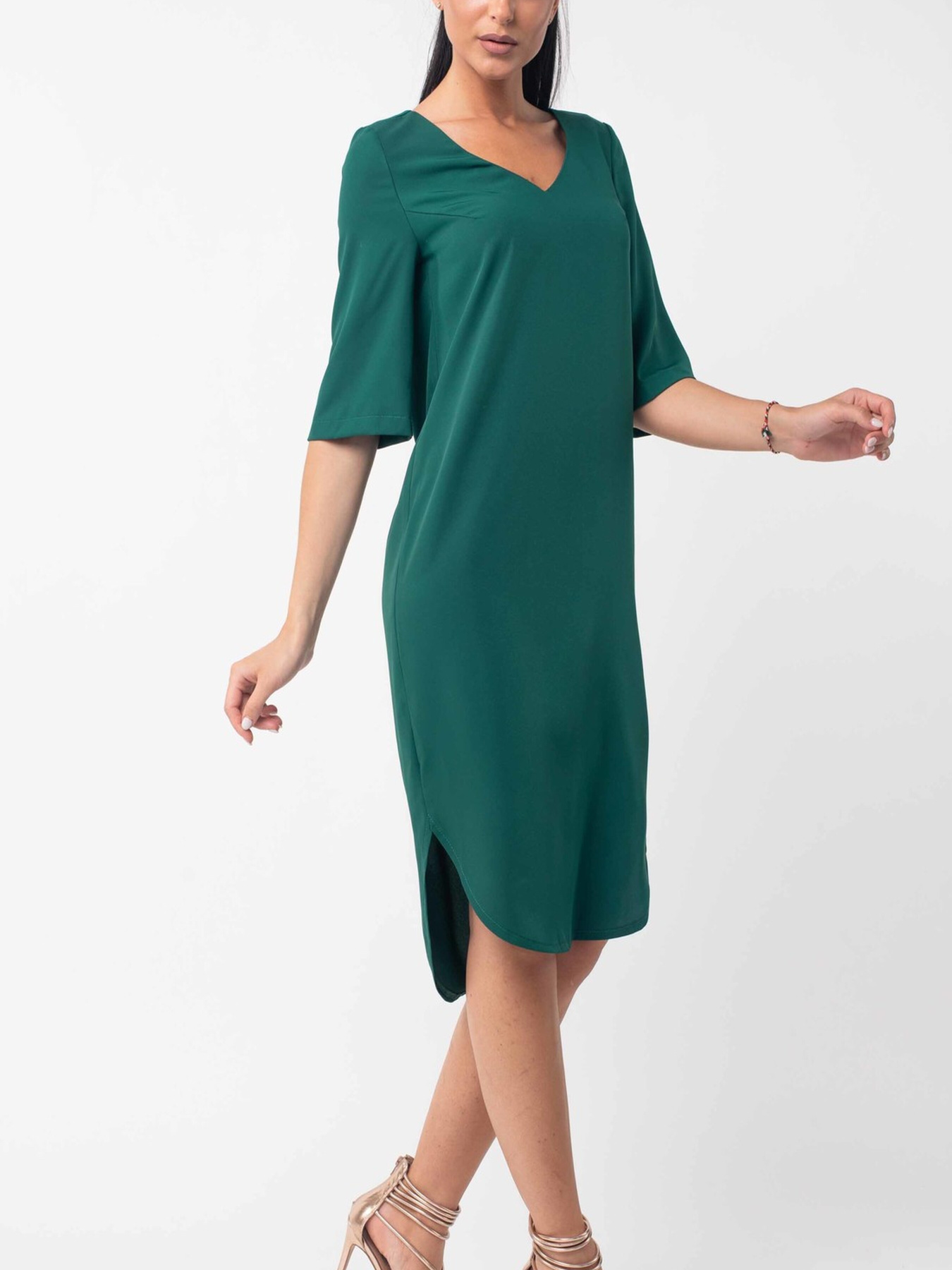 Платье миди RiMari модель 5-1-01-19-smaragdovij Фото