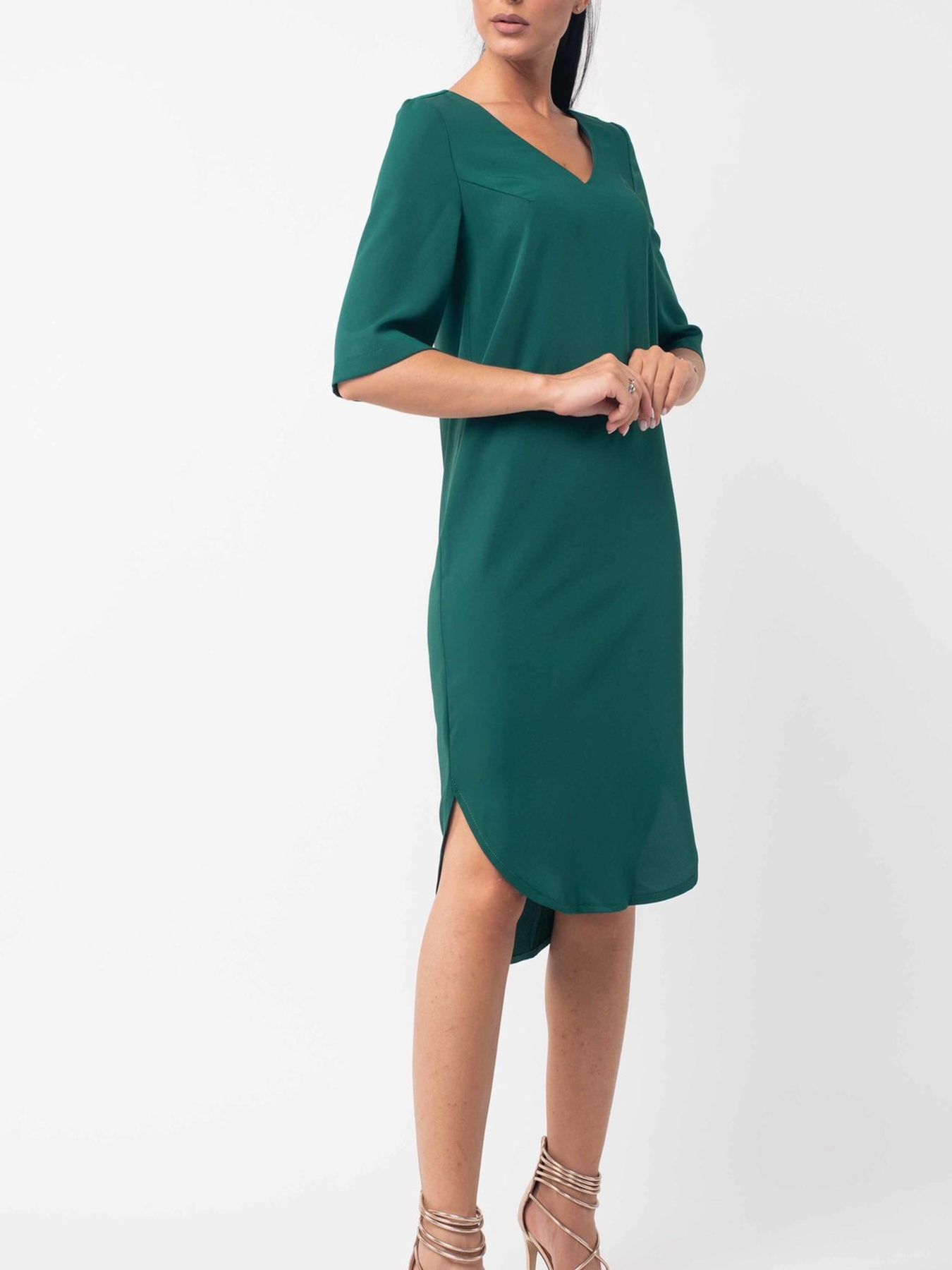 Платье миди RiMari модель 5-1-01-19-smaragdovij Фото
