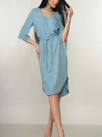 Платье миди RiMari модель 5-1-01-19-blakitnij Фото