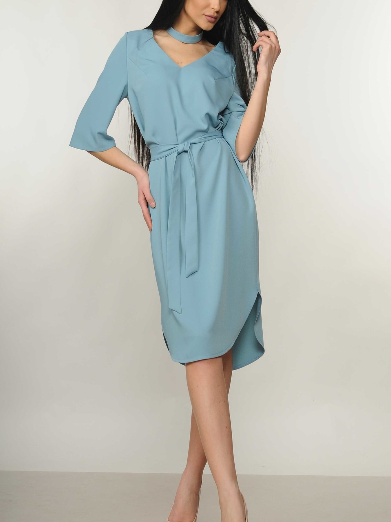 Сукня міді RiMari модель 5-1-01-19-blakitnij Фото