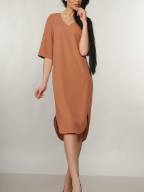 Платье миди RiMari модель 5-1-01-19-karamelx Фото