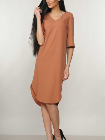 Платье миди RiMari модель 5-1-01-19-karamelx Фото