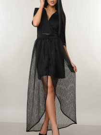 Платье макси RiMari модель 22-1-06-18-chornij Фото