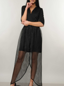 Платье макси RiMari модель 22-1-06-18-chornij Фото