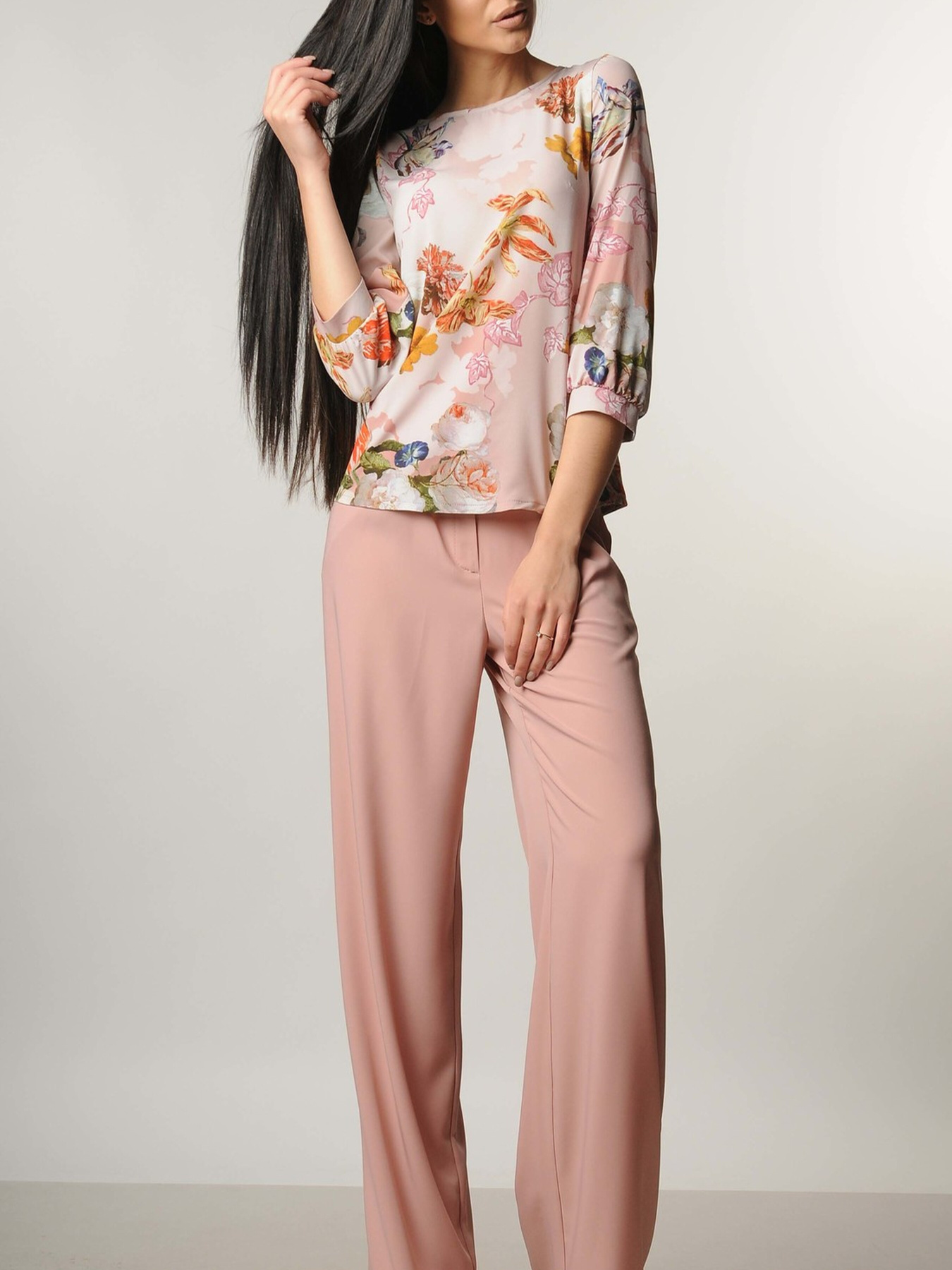 Штани повсякденні RiMari модель 5-1-45-18-pudra Фото