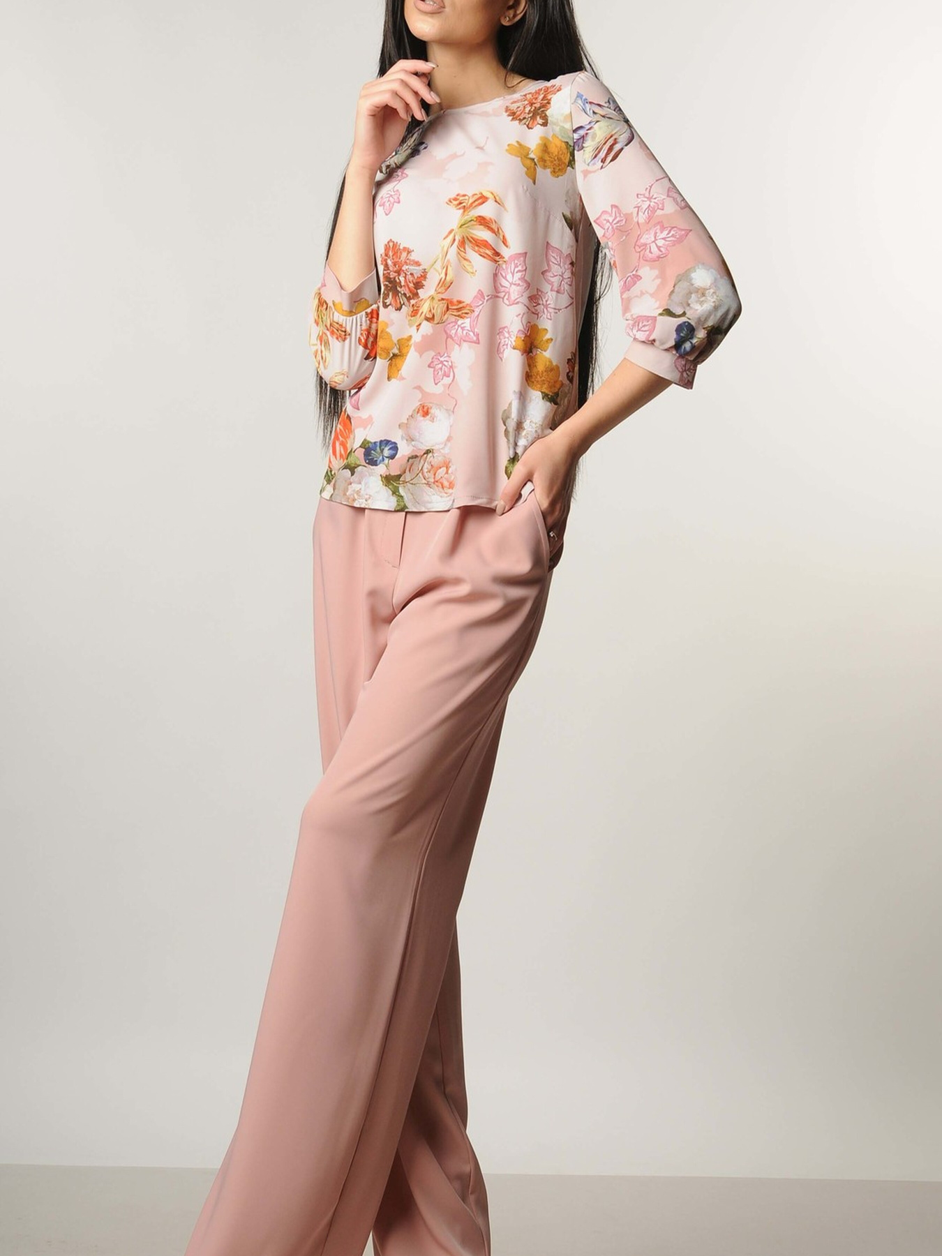 Штани повсякденні RiMari модель 5-1-45-18-pudra Фото