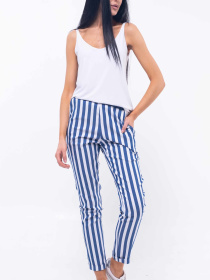 Повседневные штаны RiMari модель 5-1-14-18-sinj Повседневные штаны RiMari модель 5-1-14-18-sinj Фото