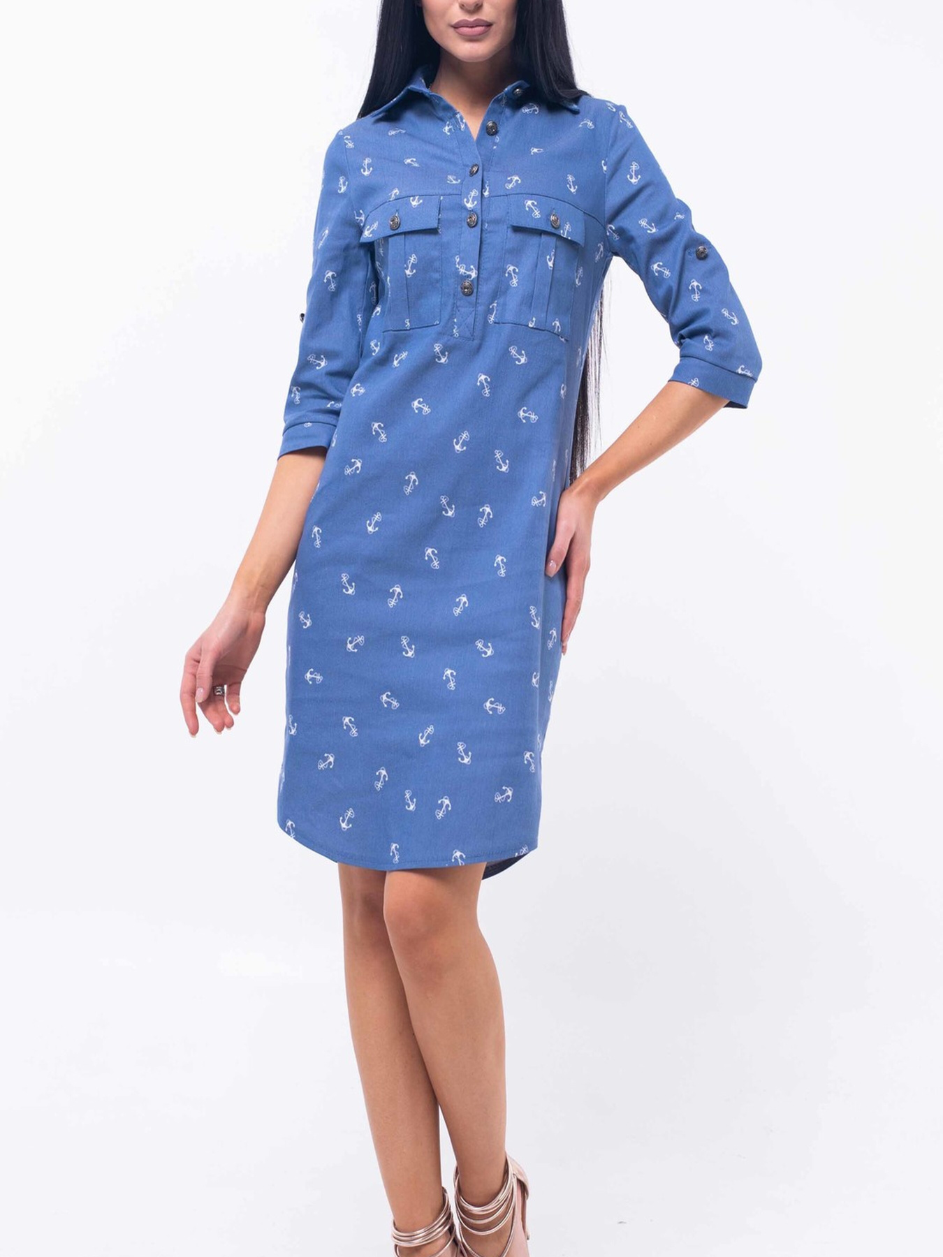 Платье миди RiMari модель 33-2-22-16-print-qkorq Фото