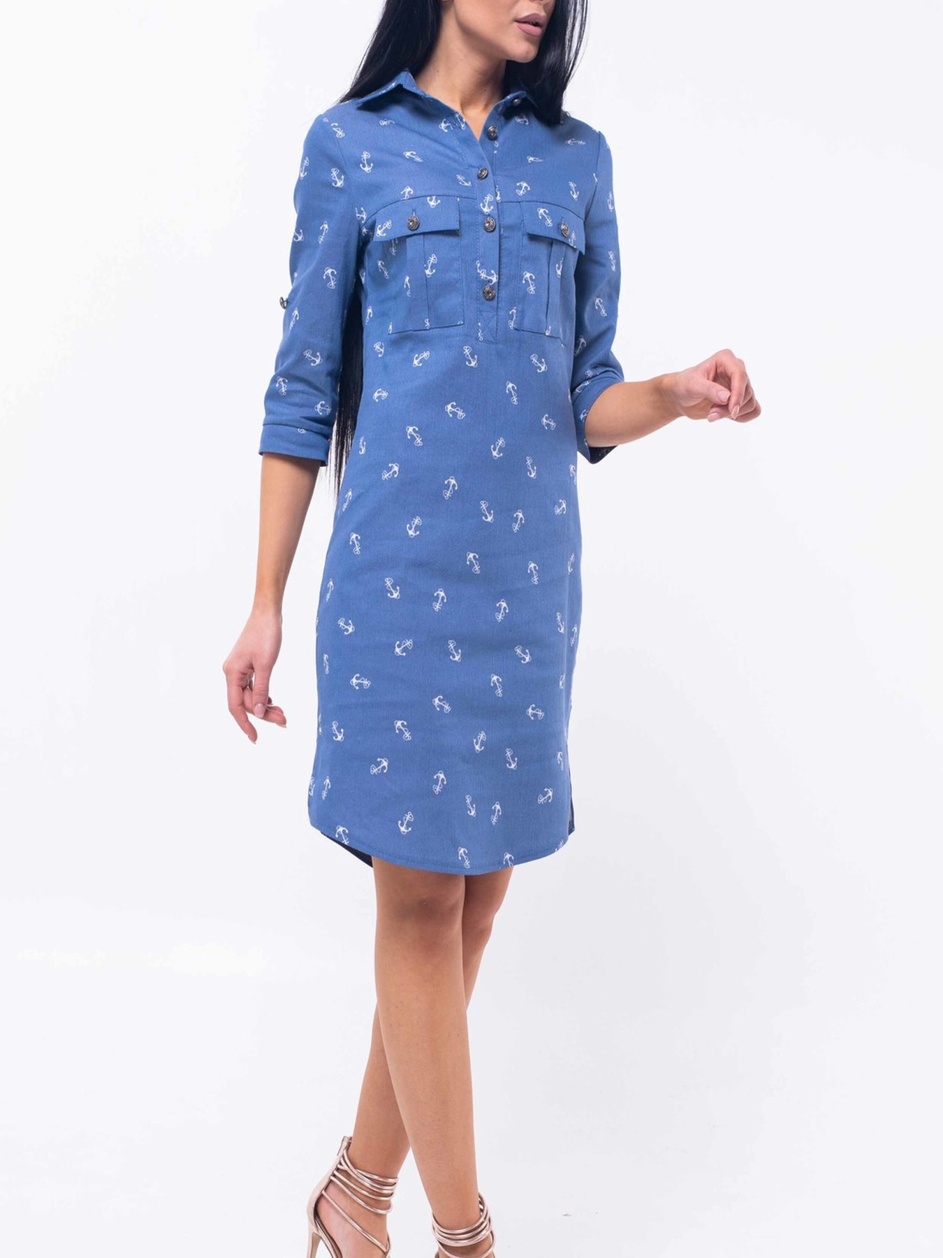 Платье миди RiMari модель 33-2-22-16-print-qkorq Фото