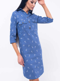 Платье миди RiMari модель 33-2-22-16-print-qkorq Фото