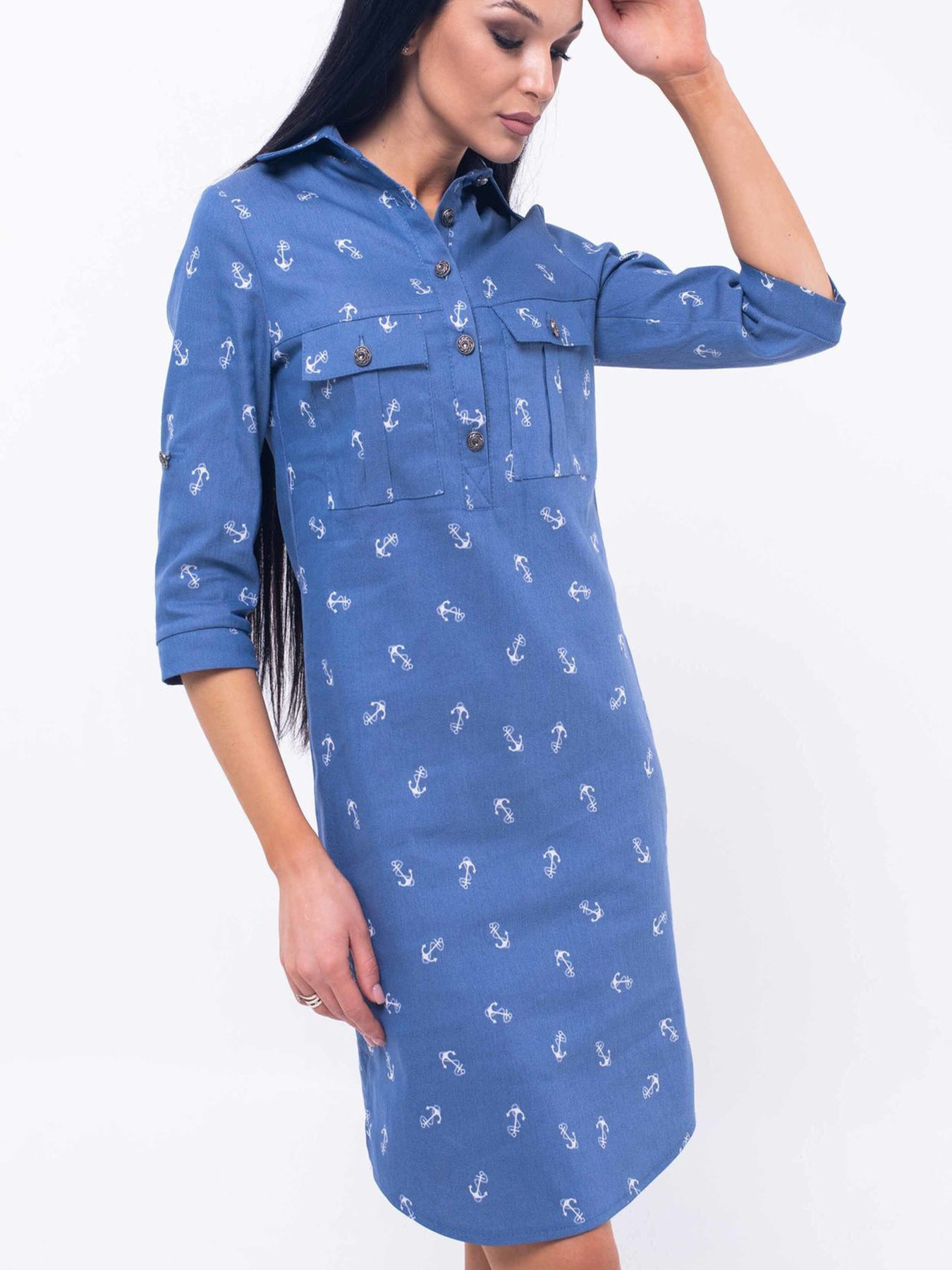 Платье миди RiMari модель 33-2-22-16-print-qkorq Фото