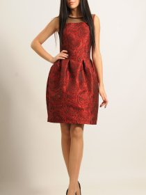 Платье миди RiMari модель 6-3-57-16-chervonij Фото