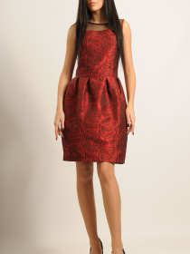 Платье миди RiMari модель 6-3-57-16-chervonij Фото