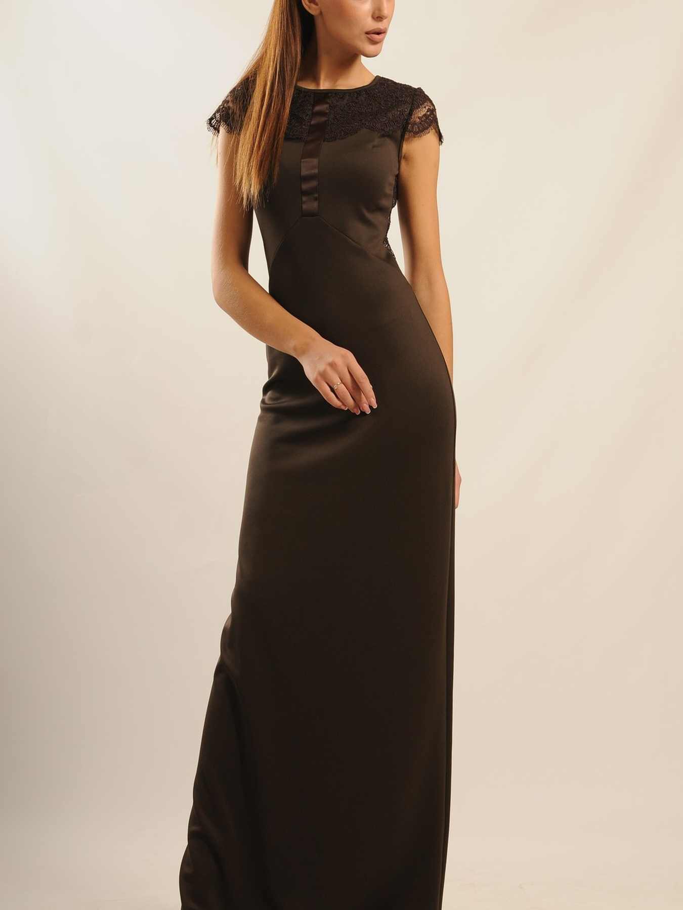 Платье макси RiMari модель 22-1-36-14-shokolad Фото