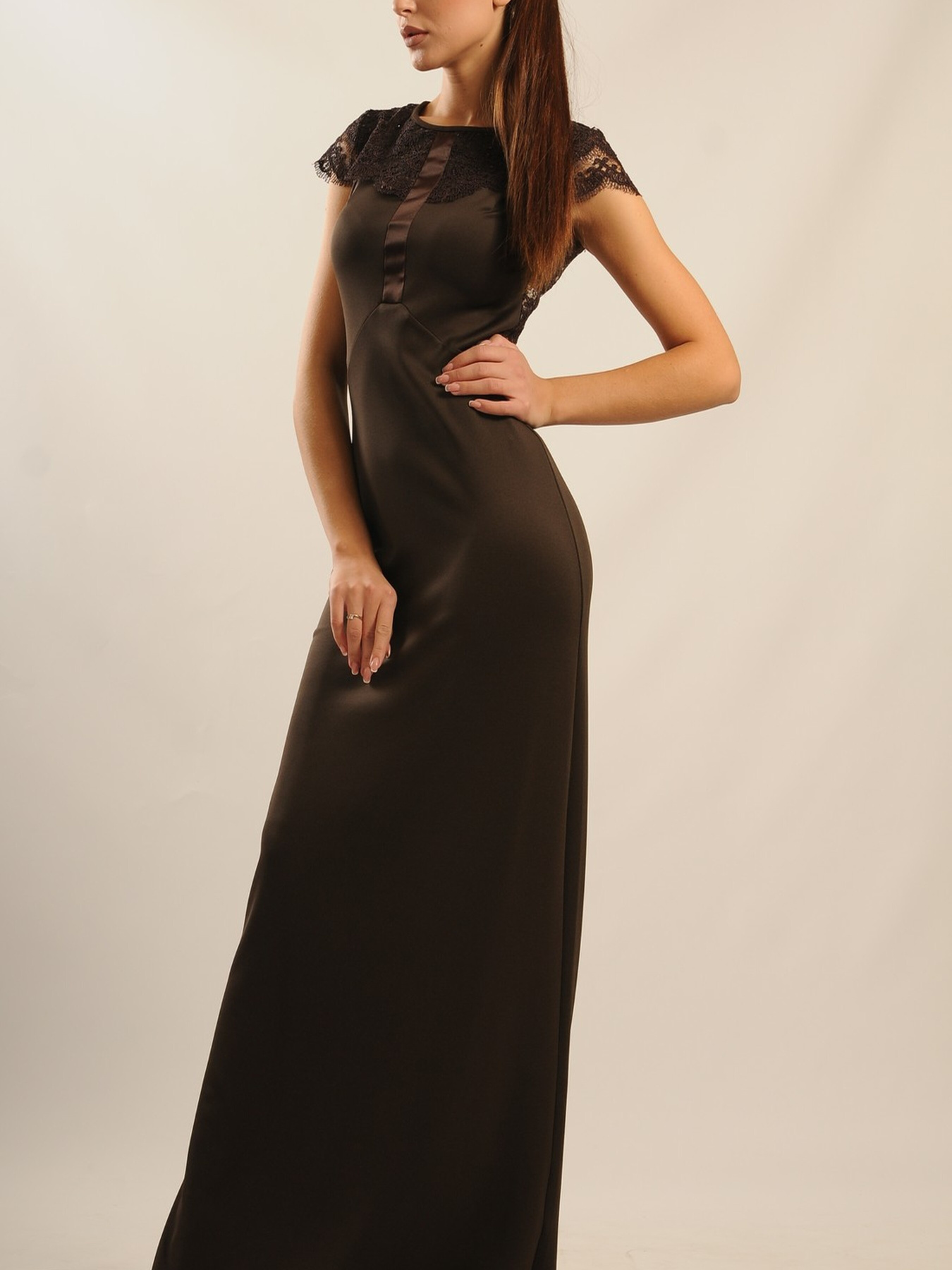 Сукня максі RiMari модель 22-1-36-14-shokolad Фото