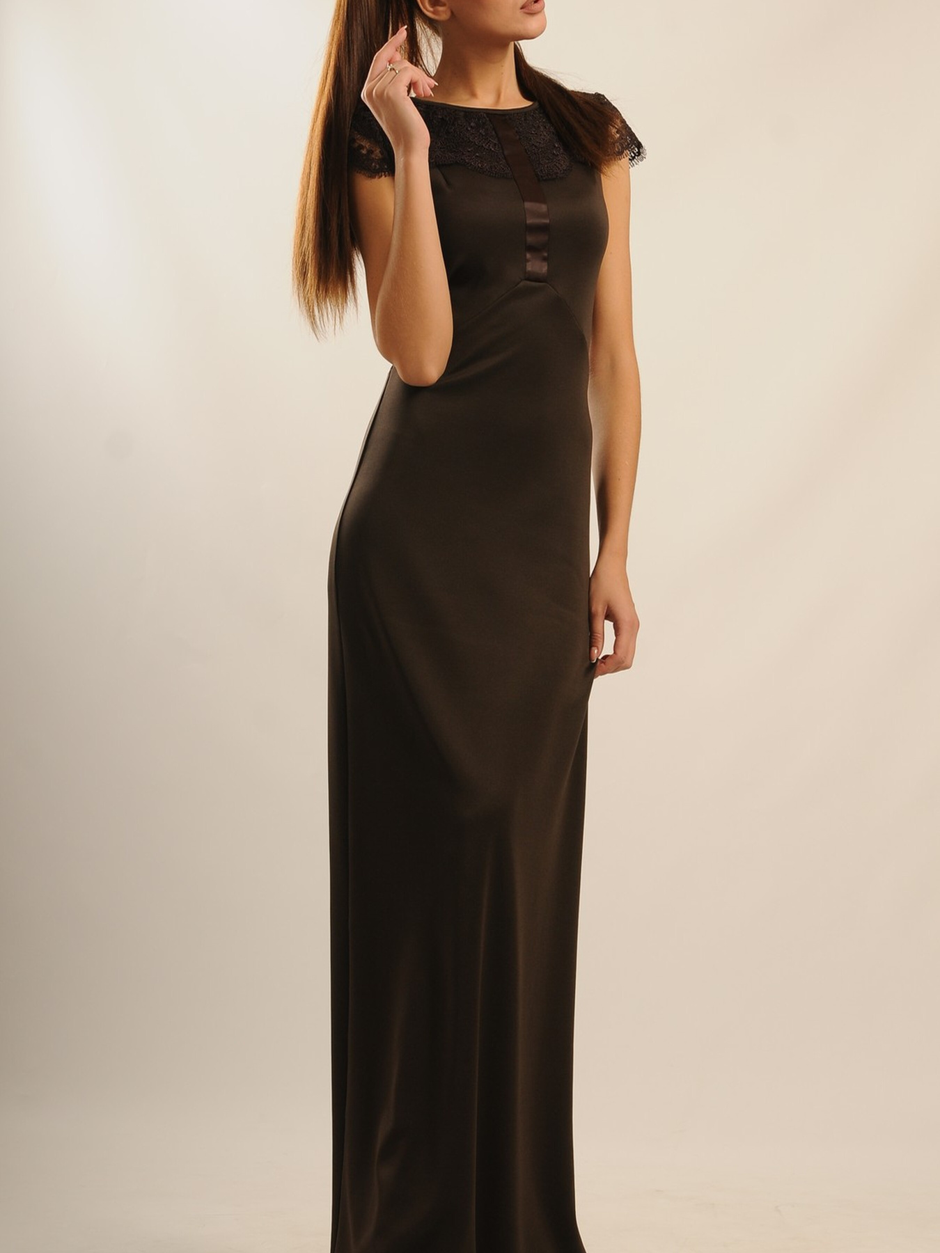 Сукня максі RiMari модель 22-1-36-14-shokolad Фото