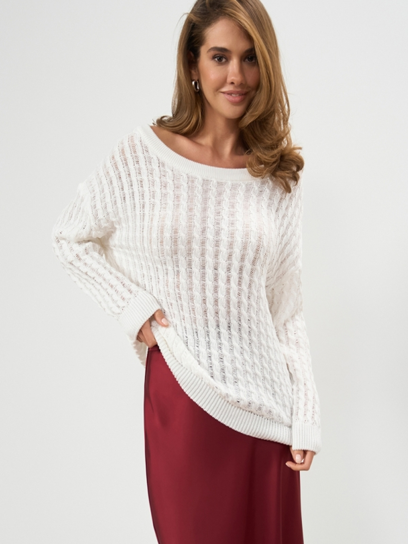 Джемпер TrikoBakh модель 2857-moloko Фото