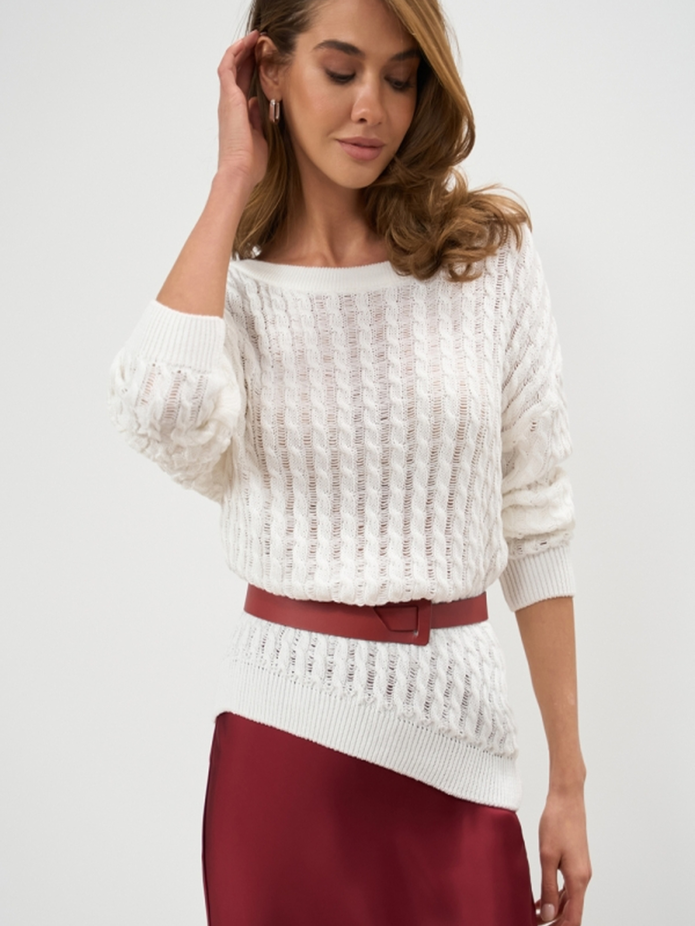 Джемпер TrikoBakh модель 2857-moloko Фото