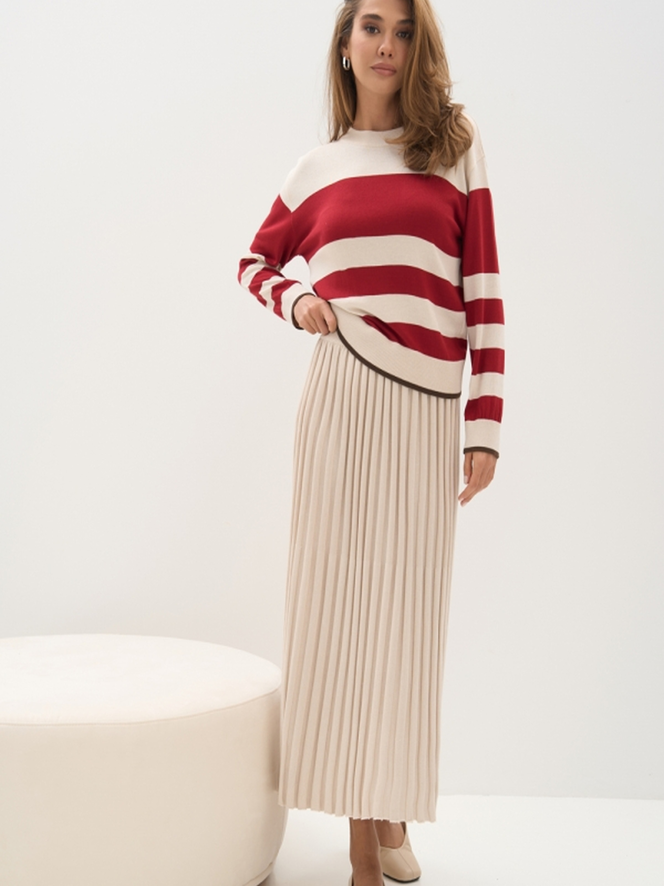 Джемпер TrikoBakh модель 2833-perlamutr-burgund Фото