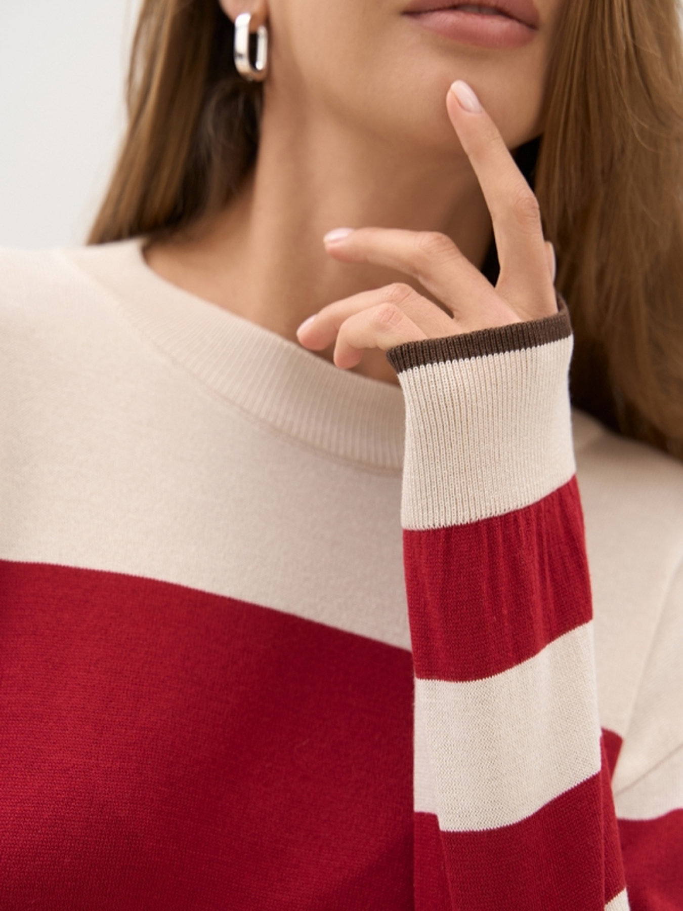 Джемпер TrikoBakh модель 2833-perlamutr-burgund Фото