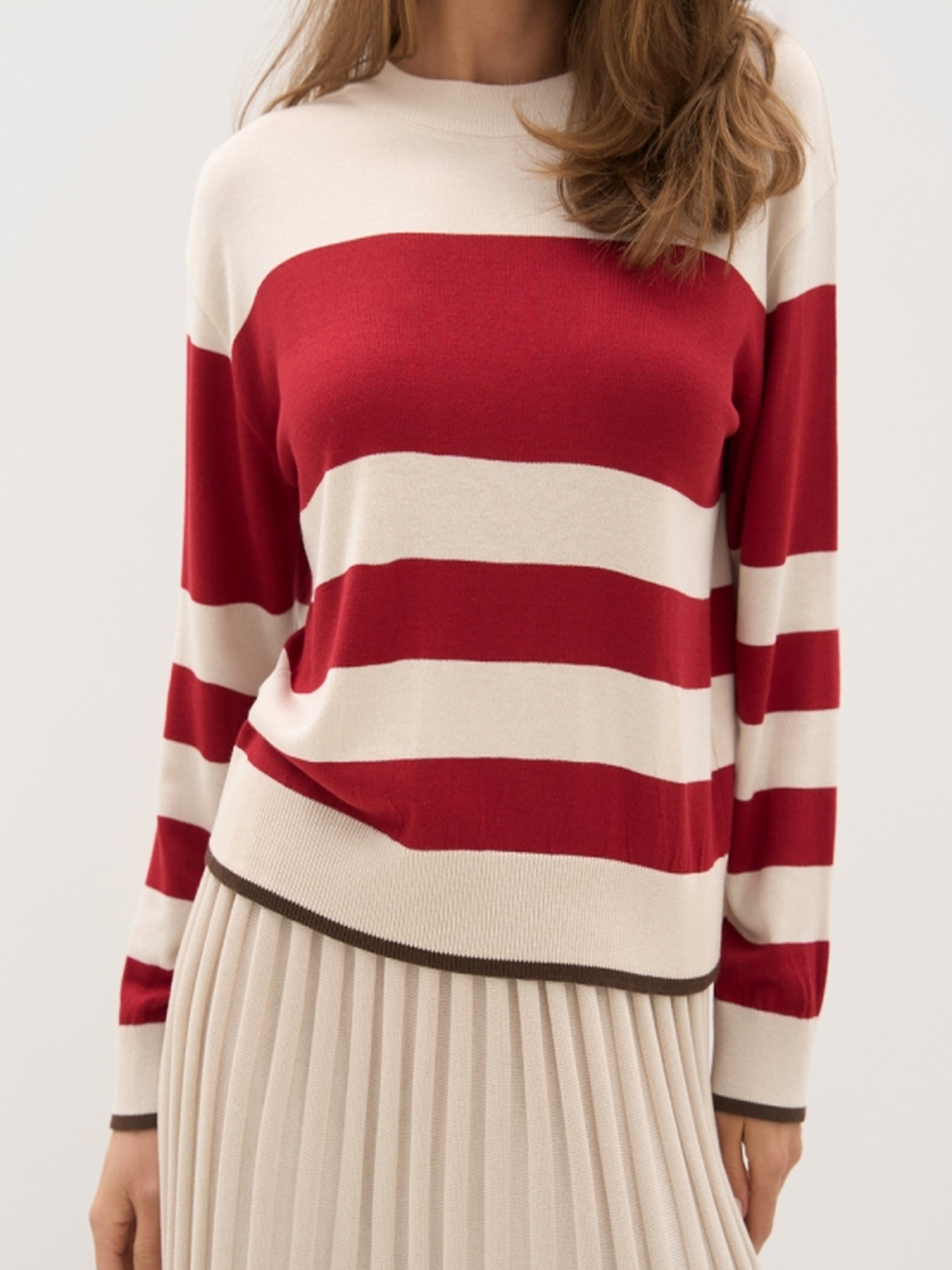 Джемпер TrikoBakh модель 2833-perlamutr-burgund Джемпер TrikoBakh модель 2833-perlamutr-burgund Фото