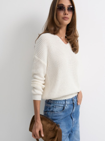 Джемпер TrikoBakh модель 2852-molochnij Фото