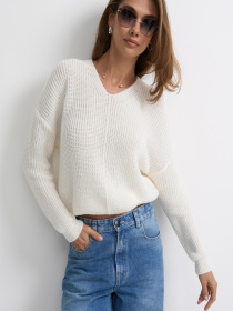 Джемпер TrikoBakh модель 2852-molochnij Фото