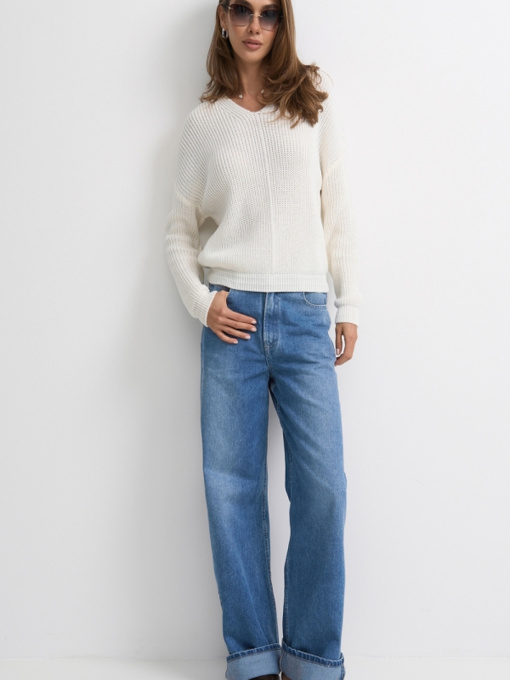 Джемпер TrikoBakh модель 2852-molochnij Фото