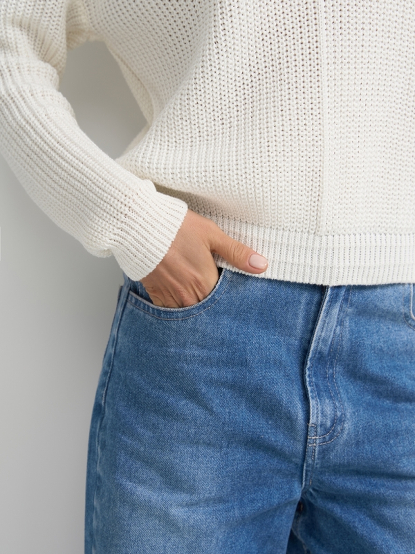 Джемпер TrikoBakh модель 2852-molochnij Фото