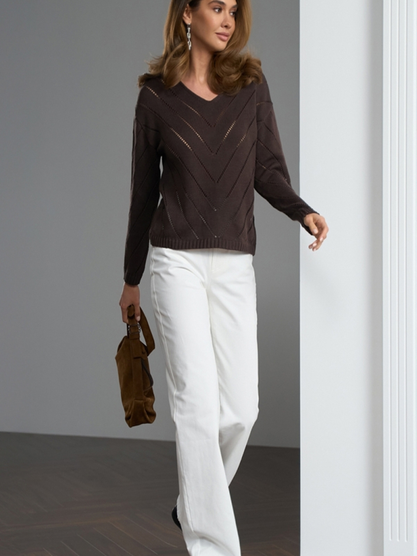 Джемпер TrikoBakh модель 2851-grkij-shokolad Фото