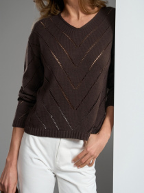 Джемпер TrikoBakh модель 2851-grkij-shokolad Фото