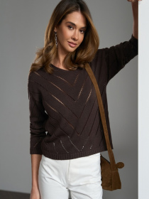 Джемпер TrikoBakh модель 2851-grkij-shokolad Фото