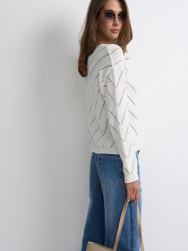 Джемпер TrikoBakh модель 2851-molochnij Фото