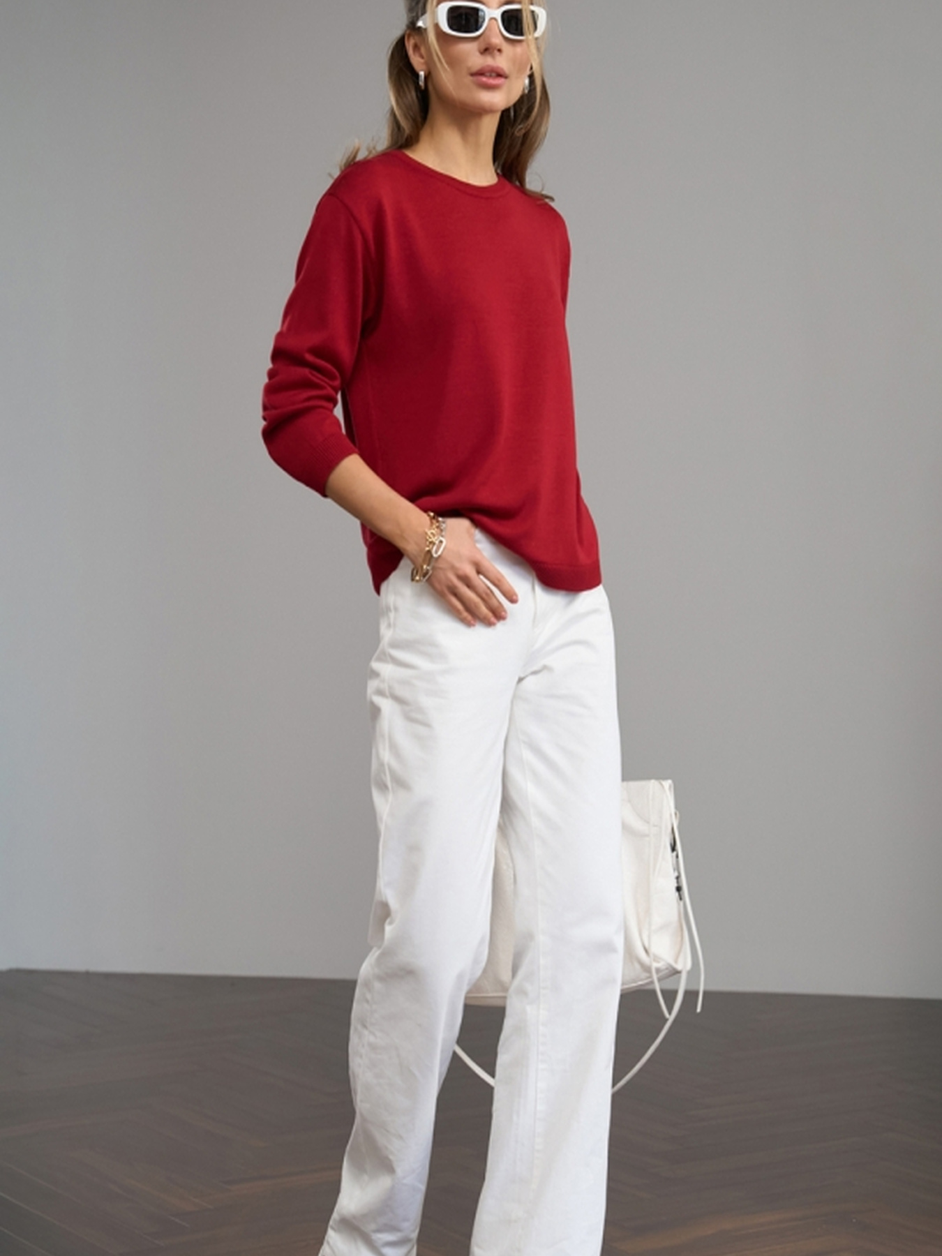 Джемпер TrikoBakh модель 2842-burgund Фото