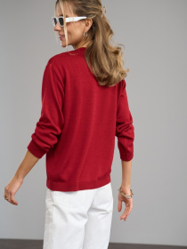 Джемпер TrikoBakh модель 2842-burgund Фото