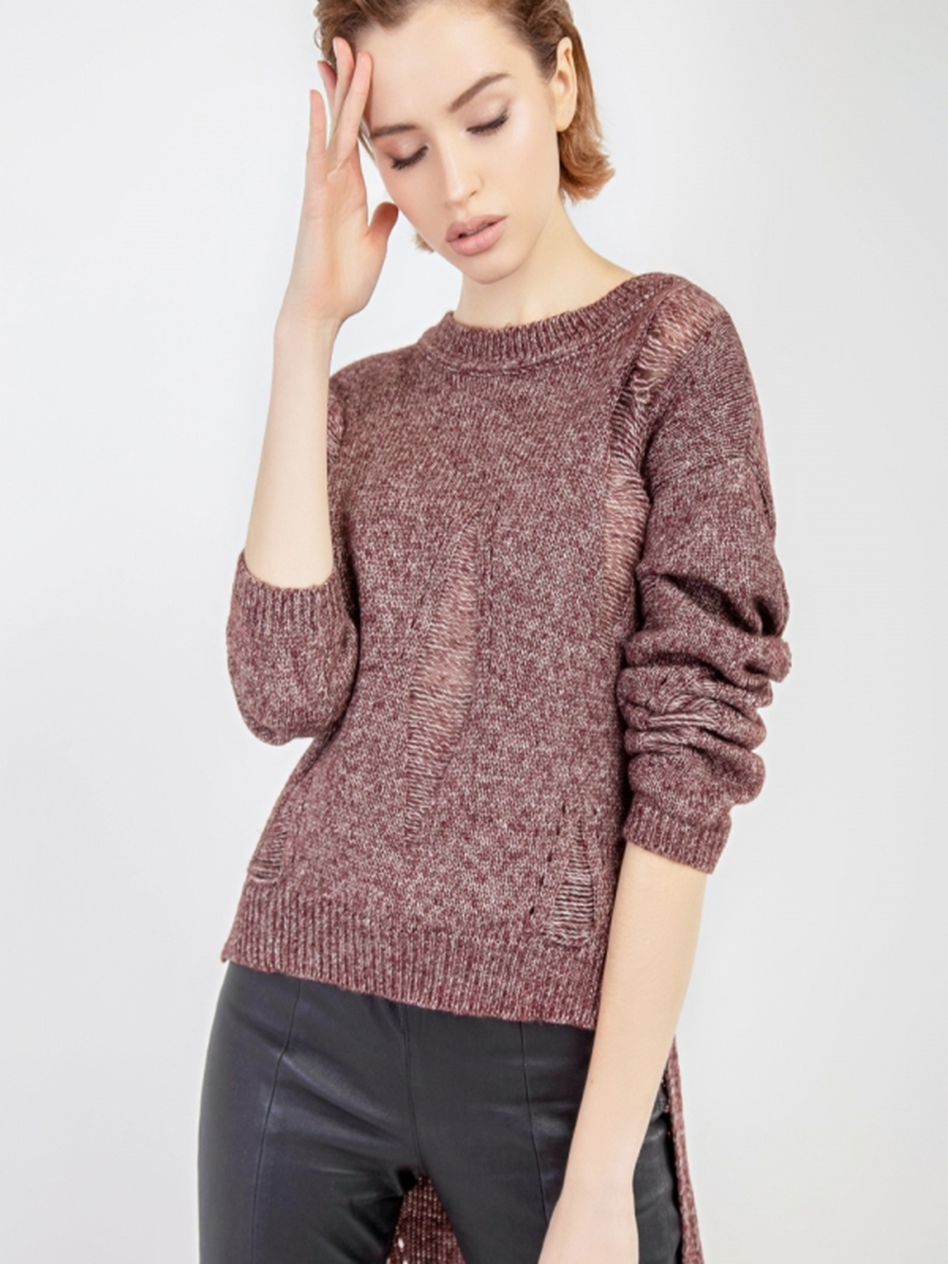 Джемпер TrikoBakh модель 1831-vishnq-melanzh Фото