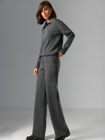 Штани палаццо TrikoBakh модель 2775-temno-srij Фото