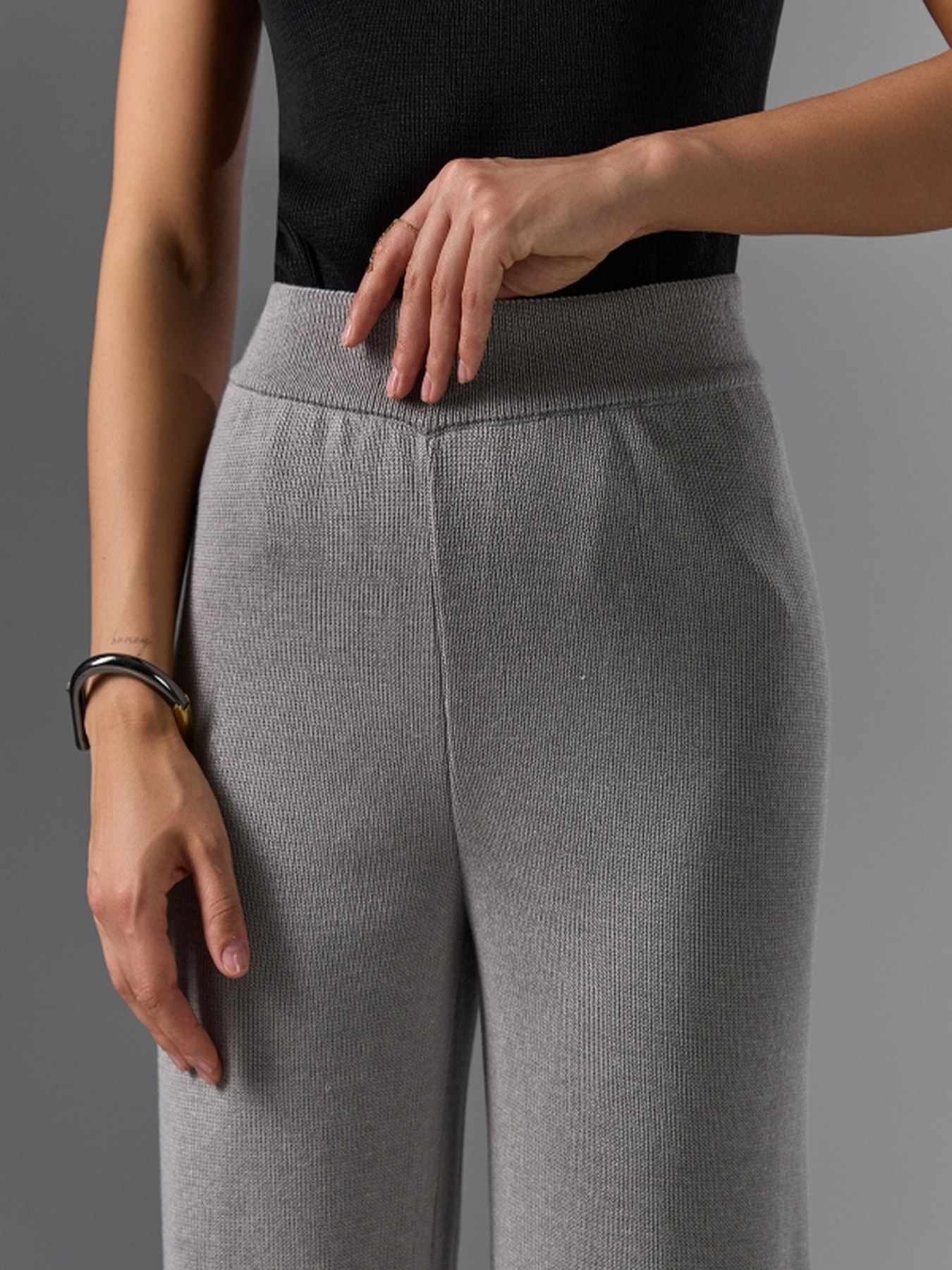 Штани палаццо TrikoBakh модель 2779-stalevij Фото