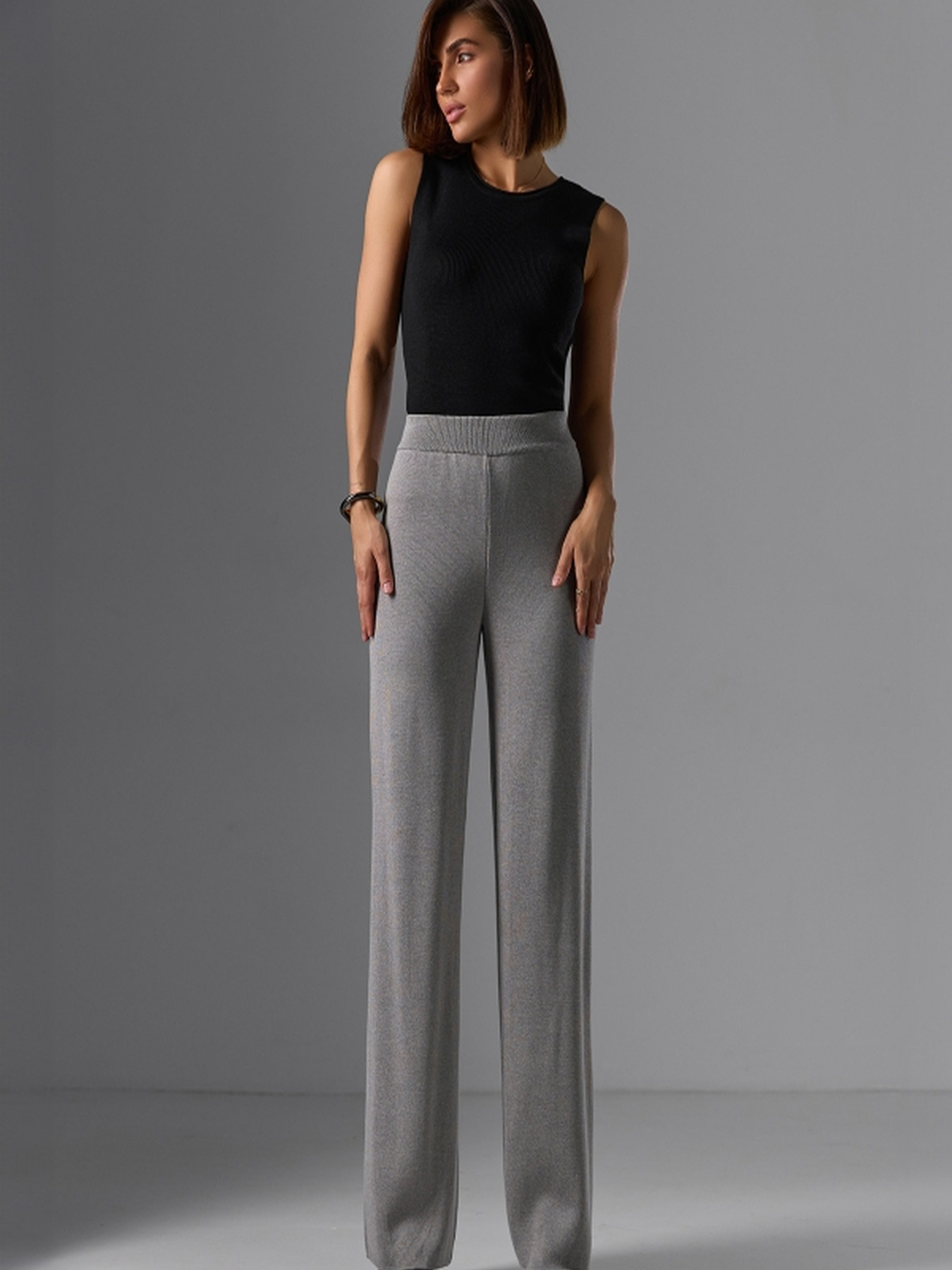 Штани палаццо TrikoBakh модель 2779-stalevij Фото