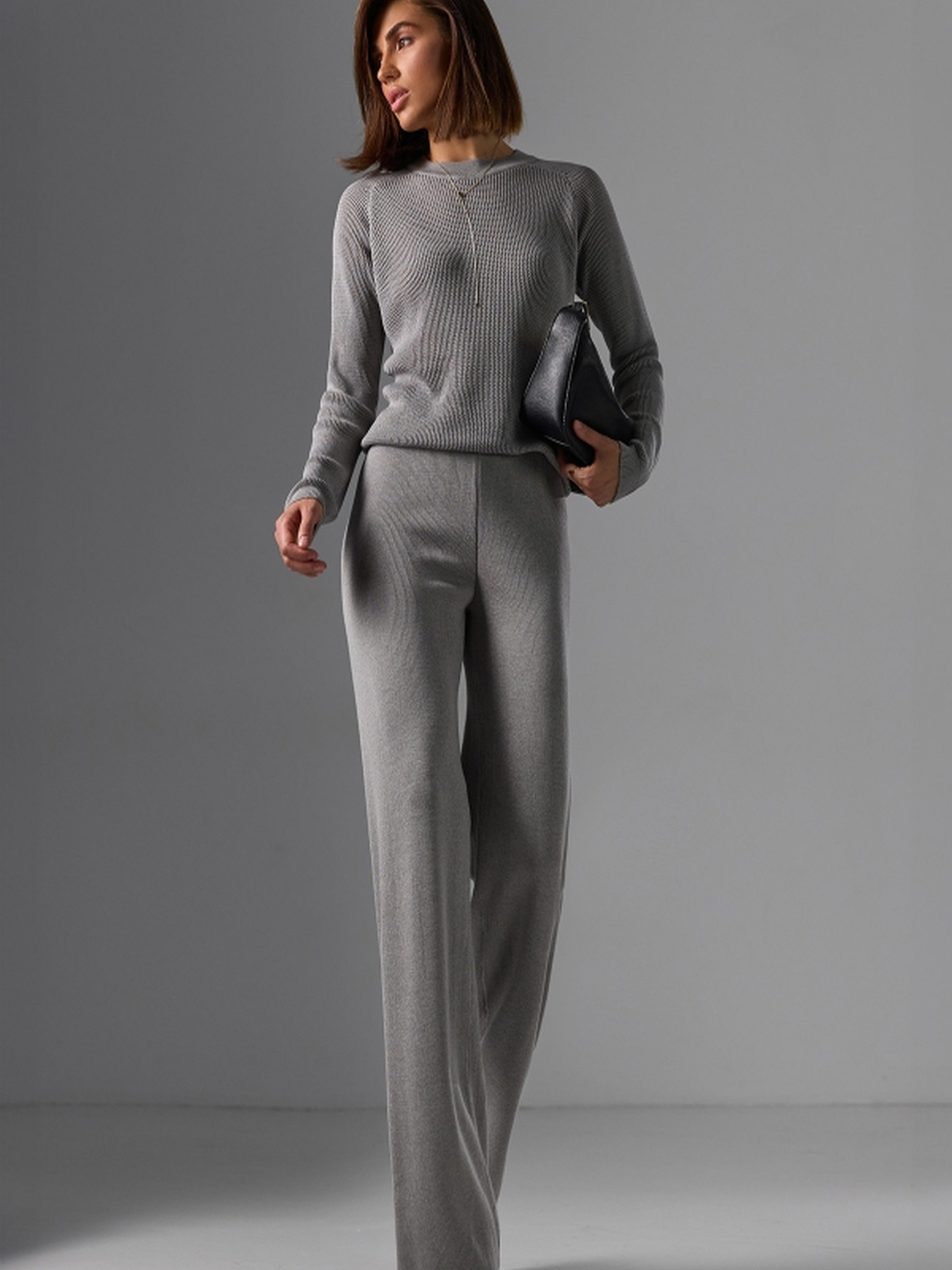 Штани палаццо TrikoBakh модель 2779-stalevij Фото