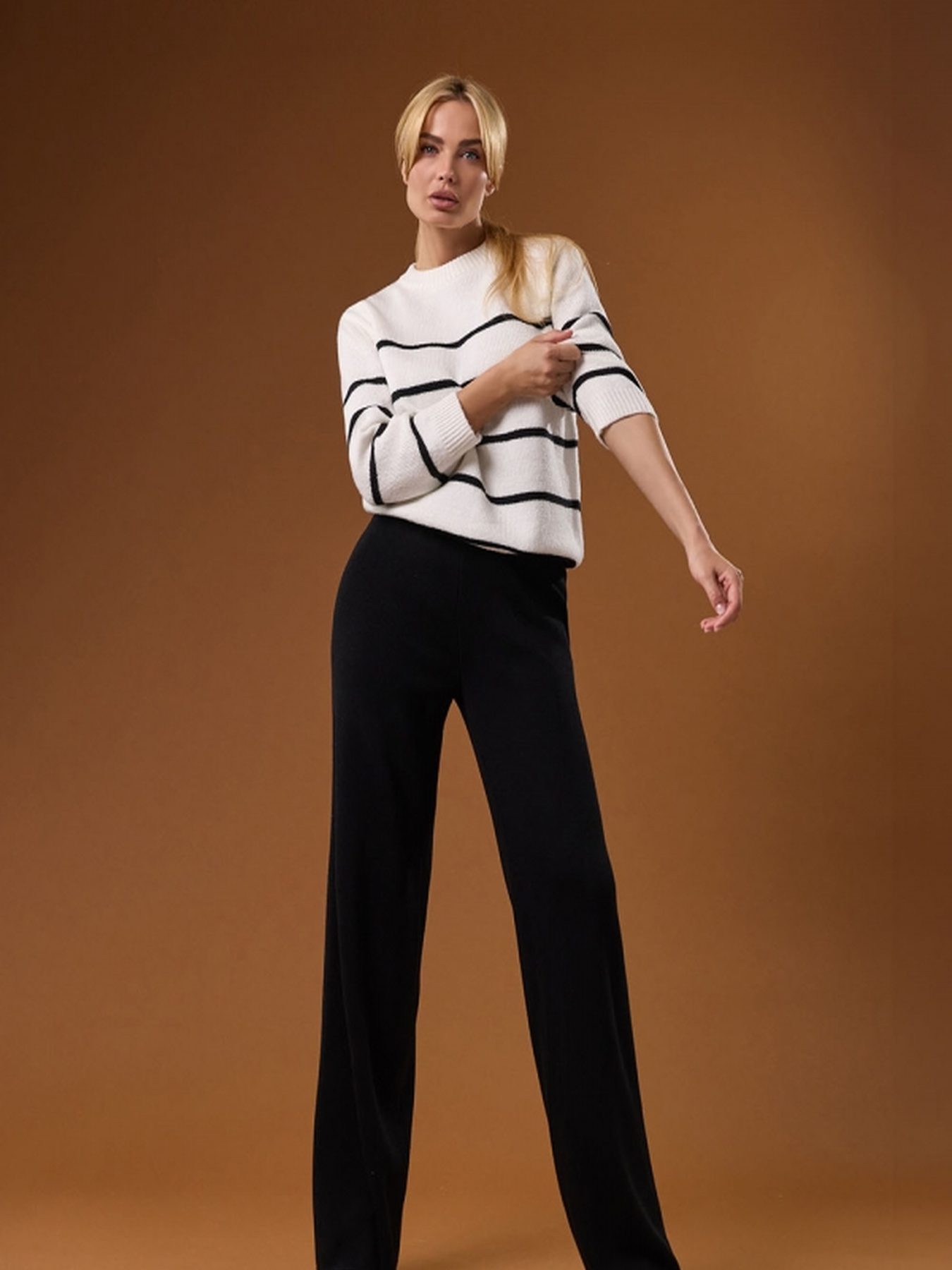 Штани палаццо TrikoBakh модель 2779-chornij Фото