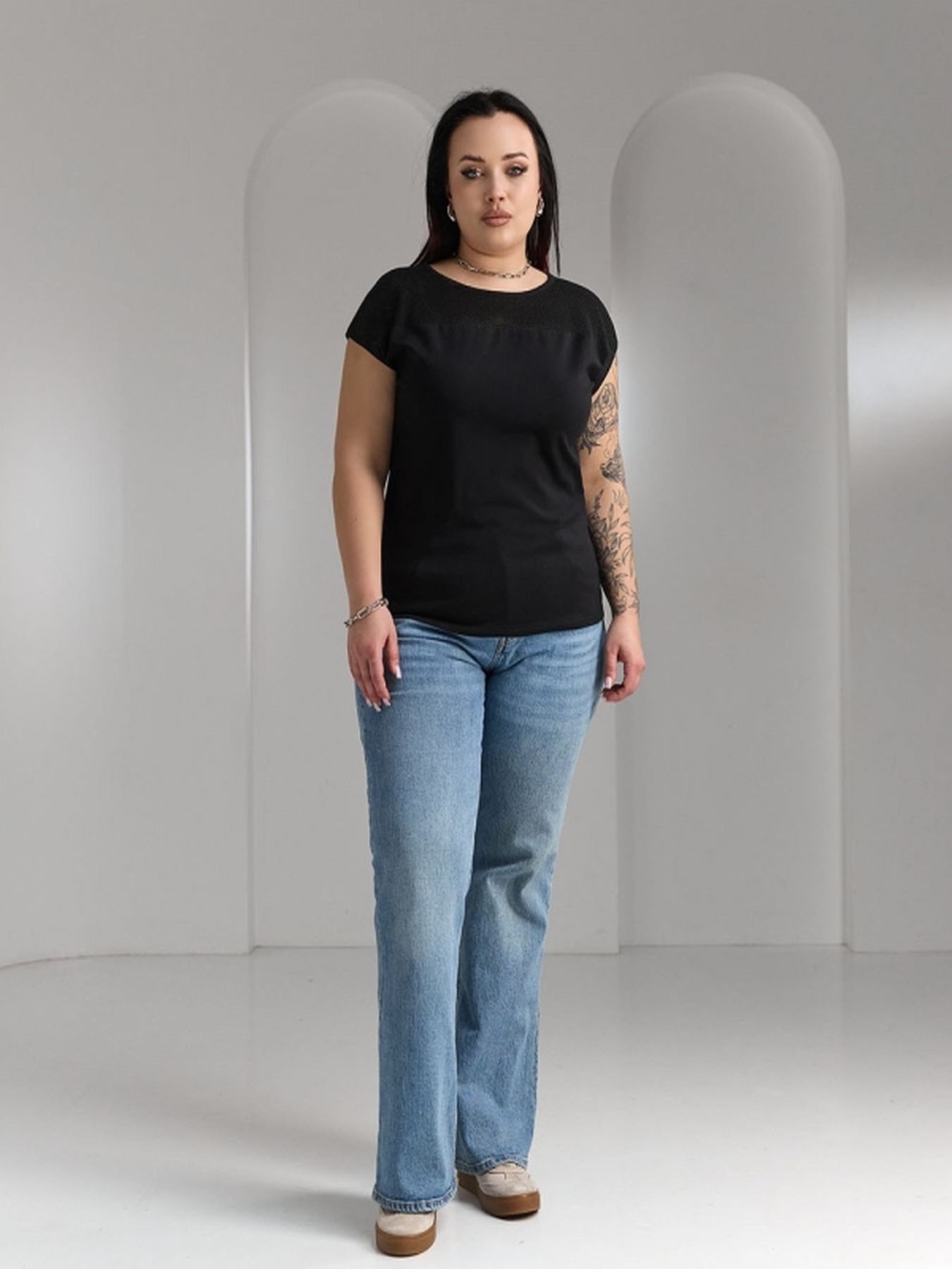 Блуза TrikoBakh модель 3018-chornij Фото