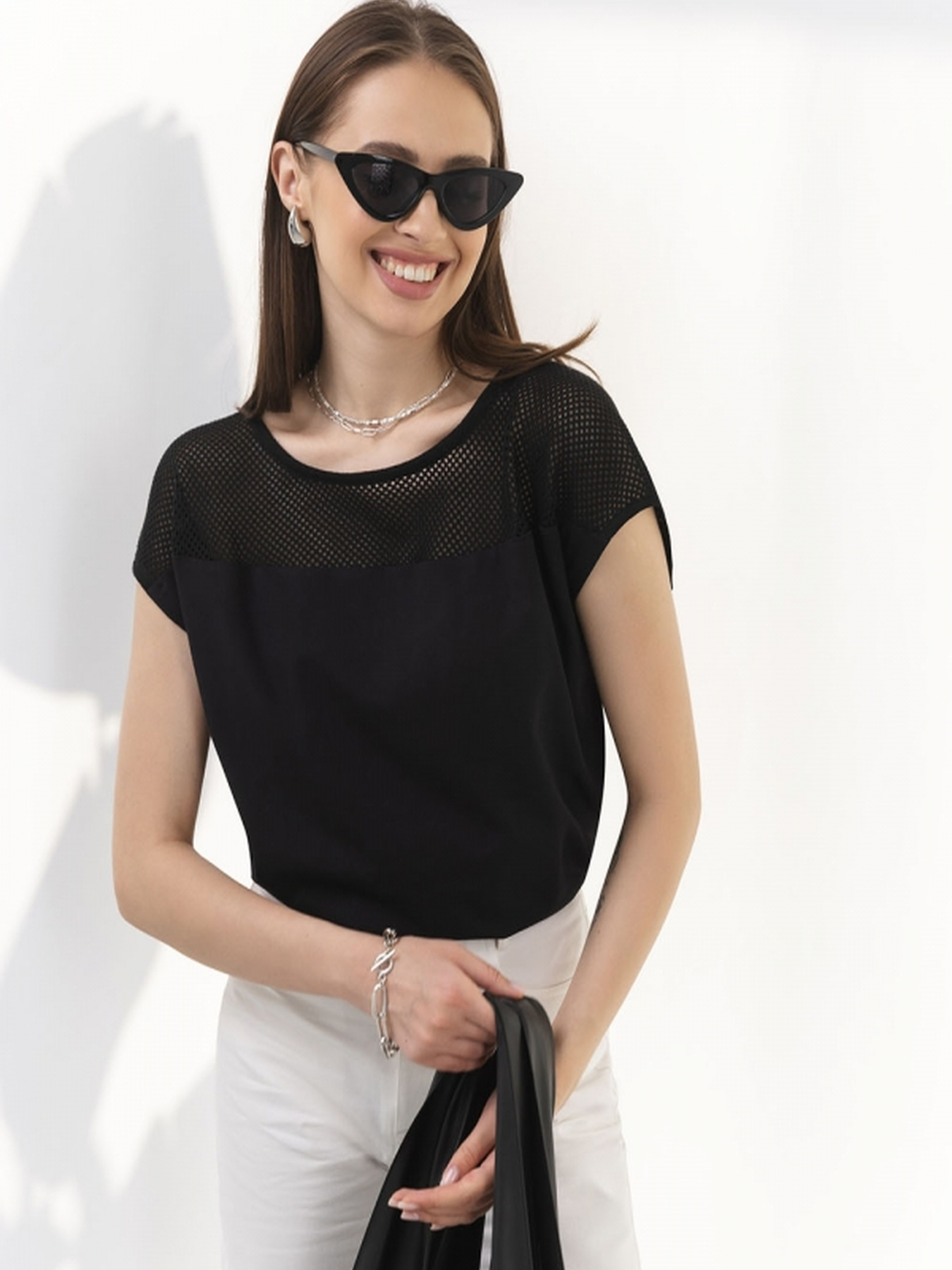 Блуза TrikoBakh модель 3018-chornij Фото