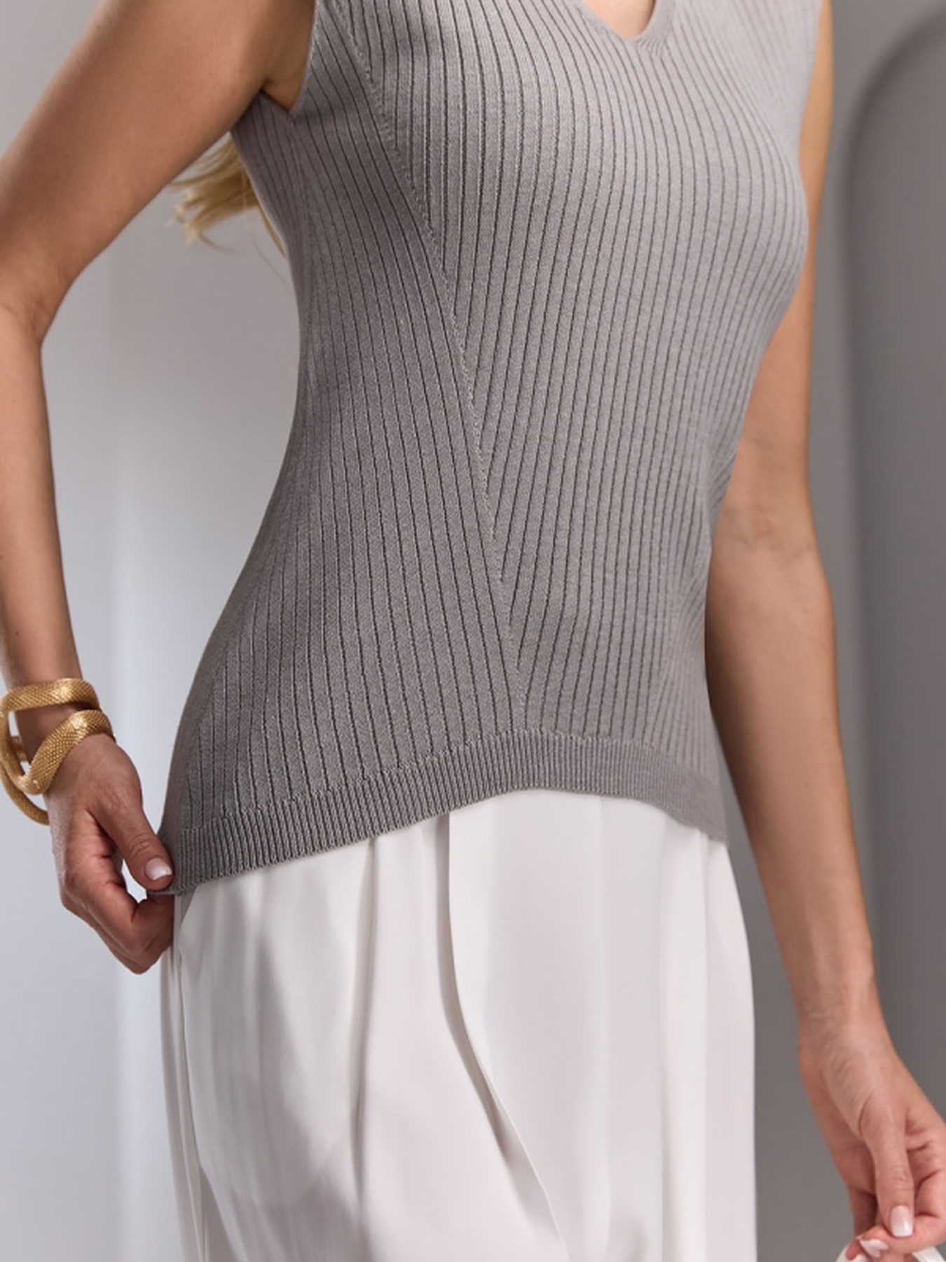 Майка TrikoBakh модель 2744-stalevij Фото