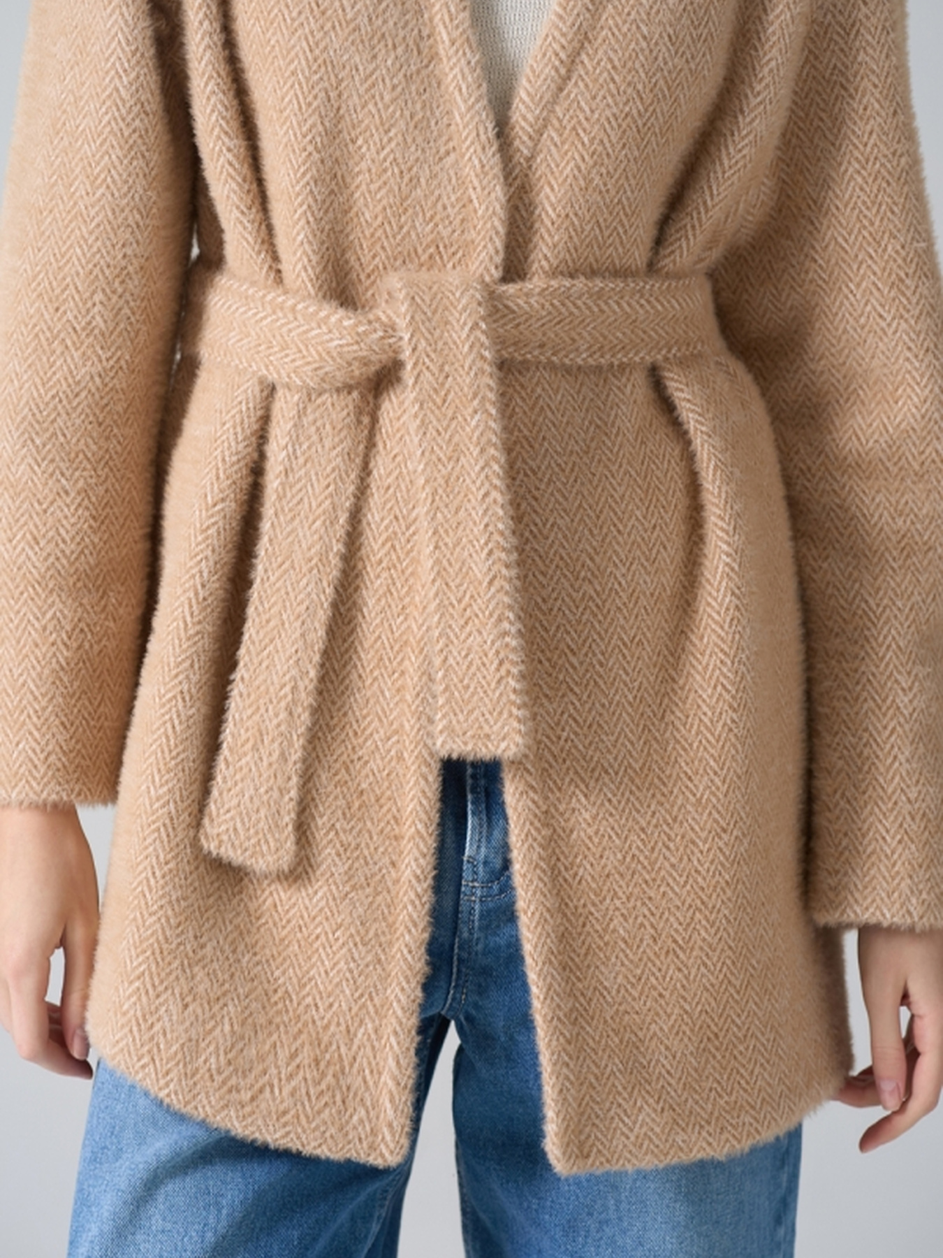 Пальто TrikoBakh модель 3030-bezhevo-molochnij Фото