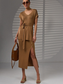 Жилет TrikoBakh модель 2465-karamelx Фото